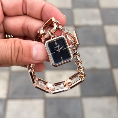 Chanel Square Black Dial